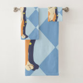 Thoughtful Shiba Inu Bad Handdoek (Insitu)