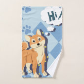 Thoughtful Shiba Inu Bad Handdoek (Handdoek)
