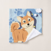 Thoughtful Shiba Inu Bad Handdoek (Wasdoekje)