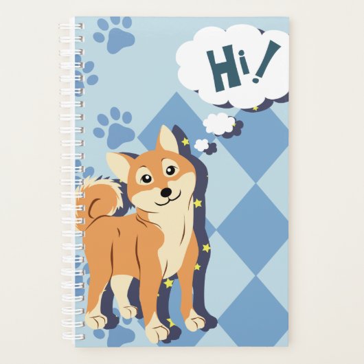 Thoughtful Shiba Inu Planner (Voorkant)