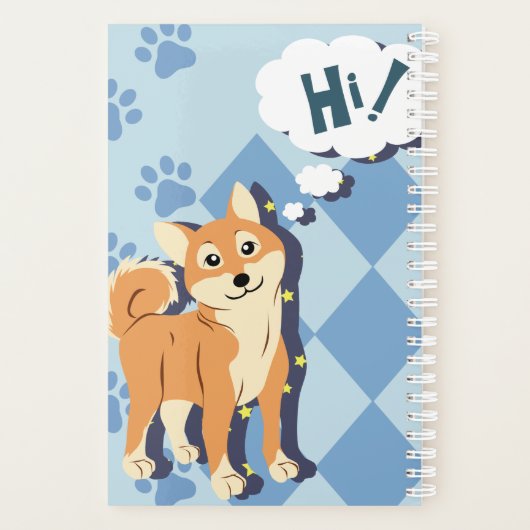 Thoughtful Shiba Inu Planner (Achterkant)