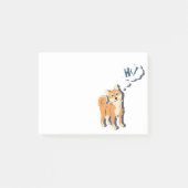Thoughtful Shiba Inu Post-it® Notes (Voorkant)