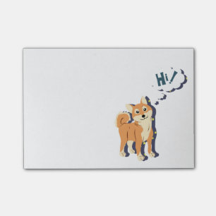 Thoughtful Shiba Inu Post-it® Notes