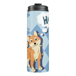 Thoughtful Shiba Inu Thermosbeker