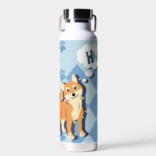 Thoughtful Shiba Inu Waterfles