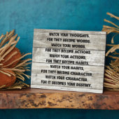 Thoughts Destiny Motivatie Fotoplaat (Zijkant)