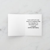 **THOUHTFUL WOODPECKER ZEGT GEWELDIGE BIRTHDAY* KA KAART (Binnen)