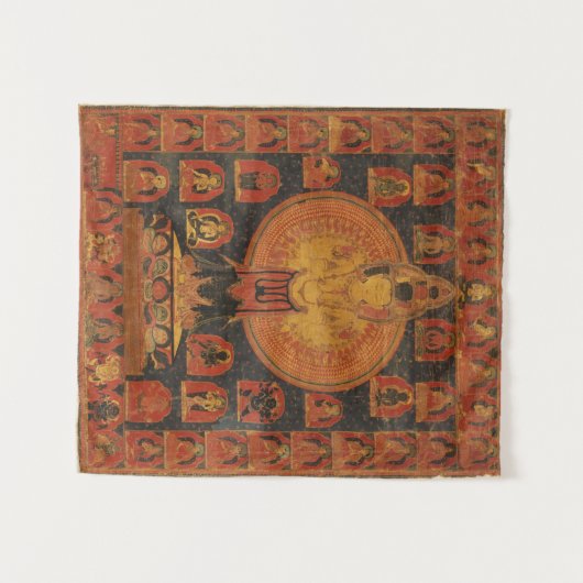 Thousand-Armed Chenresi Avalokiteshvara Wandkleed (Voorkant (horizontaal))