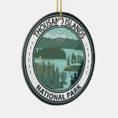 Thousand Islands National Park Canada Badge Keramisch Ornament (Rechts)