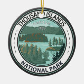 Thousand Islands National Park Canada Badge Keramisch Ornament (Voorkant)