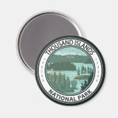 Thousand Islands National Park Canada Badge Magneet (Voorkant / Achterkant)