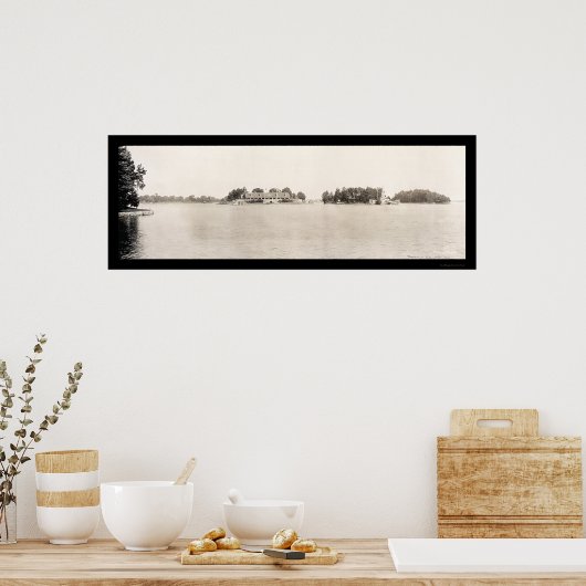 Thousand Islands NY Foto 1909 Poster (Keuken)