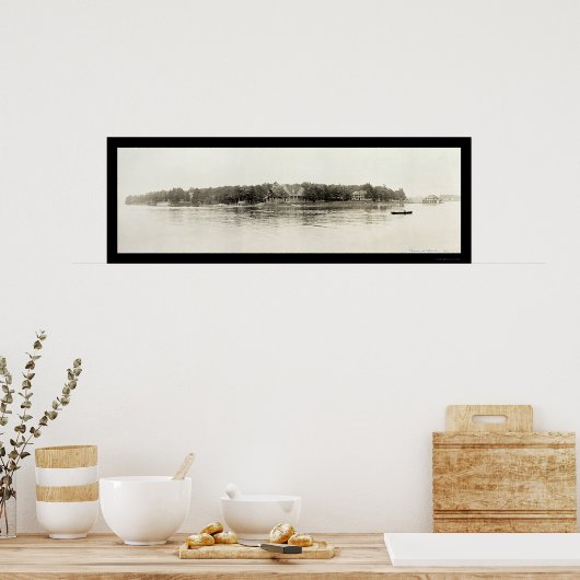 Thousand Islands NY Foto 1909 Poster (Keuken)