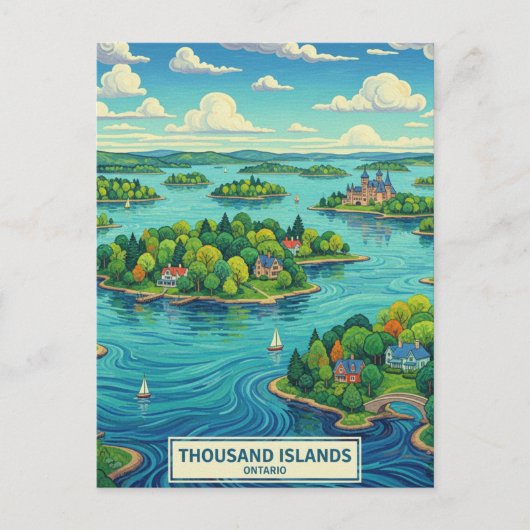 Thousand Islands Ontario Canada Briefkaart (Voorkant)