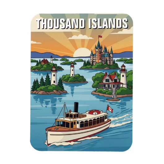 Thousand Islands Ontario Canada Magneet (Verticaal)
