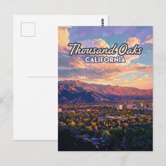 Thousand Oaks California Los Angeles Ventura Briefkaart (Voorkant / Achterkant)