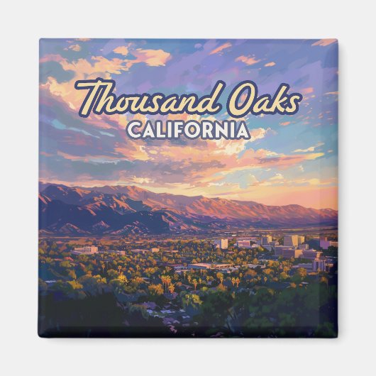 Thousand Oaks California Los Angeles Ventura Magneet (Voorkant)