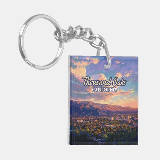 Thousand Oaks California Los Angeles Ventura Sleutelhanger (Voorkant Links)
