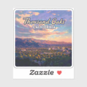 Thousand Oaks California Los Angeles Ventura Sticker (Vel)