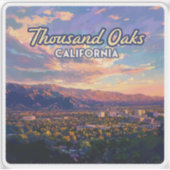 Thousand Oaks California Los Angeles Ventura Sticker (Voorkant)