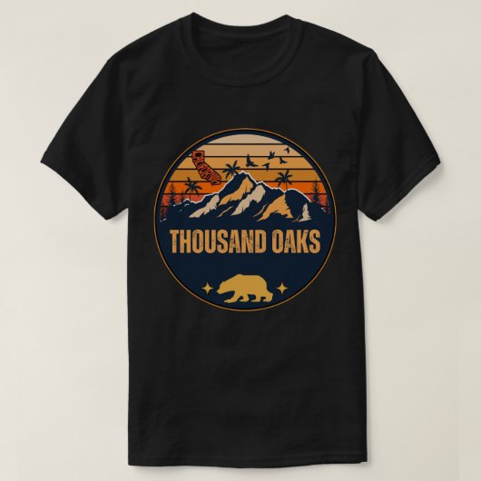 Thousand Oaks, Californië T-shirt (Design voorkant)