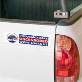 Thousand Oaks ONGECENSUREERD www.TOaks.us Bumpersticker (Op Truck)