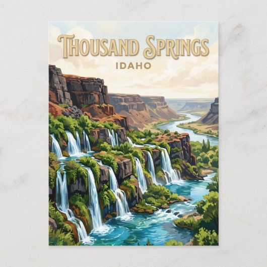 Thousand Springs State Park Hagerman Briefkaart (Voorkant)