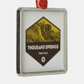 Thousand Springs State Park Idaho Metalen Ornament (Rechts)