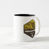 Thousand Springs State Park Idaho Tweekleurige Koffiemok (Voorkant rechts)
