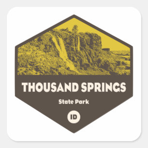 Thousand Springs State Park Idaho Vierkante Sticker