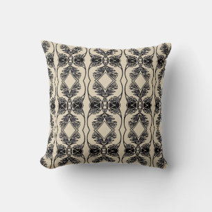 THP - 012 - Beige en Zwart - Sierkussen