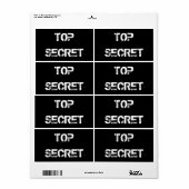 THP SECRET ETIKETTEN (Full Sheet)
