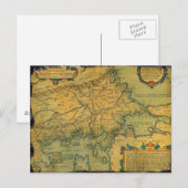 Thraciae Veteris Typvs Map door Abraham Ortelius Briefkaart (Voorkant / Achterkant)