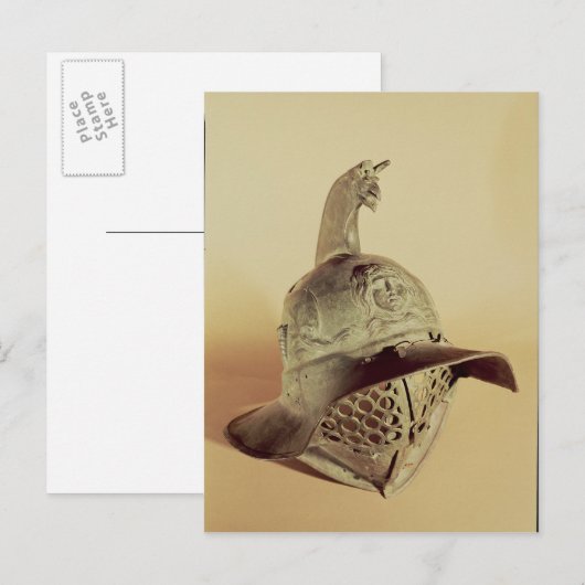 Thracische gladiatorhelm briefkaart (Voorkant / Achterkant)