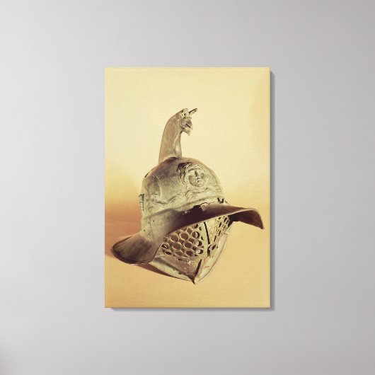 Thracische gladiatorhelm canvas afdruk (Voorkant)