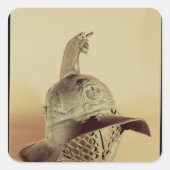 Thracische gladiatorhelm vierkante sticker (Voorkant)