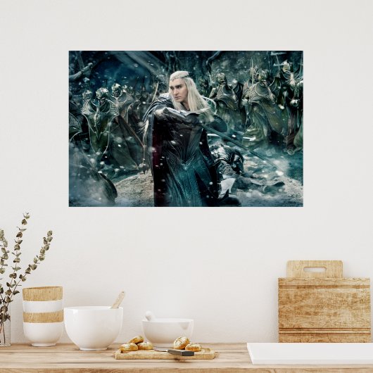 Thranduil in strijd poster (Keuken)