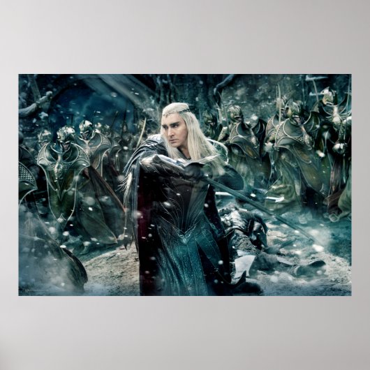 Thranduil in strijd poster (Voorkant)
