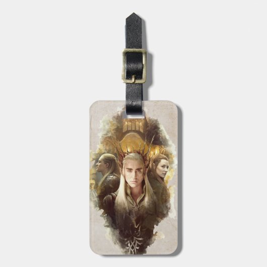 Thranduil, LEGOLAS GREENLEAF™ en TAURIEL™ Graphic Bagagelabel (Voorkant verticaal)