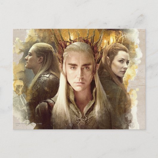Thranduil, LEGOLAS GREENLEAF™ en TAURIEL™ Graphic Briefkaart (Voorkant)