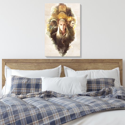 Thranduil, LEGOLAS GREENLEAF™ en TAURIEL™ Graphic Canvas Afdruk (Insitu (Slaapkamer))