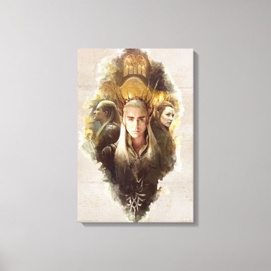Thranduil, LEGOLAS GREENLEAF™ en TAURIEL™ Graphic Canvas Afdruk (Voorkant)