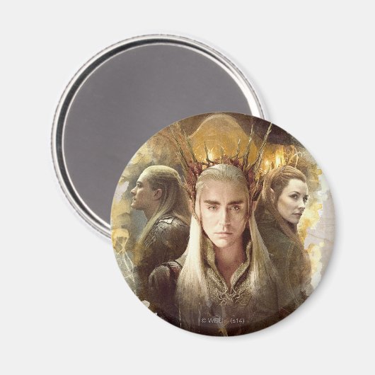 Thranduil, LEGOLAS GREENLEAF™ en TAURIEL™ Graphic Magneet (Voorkant / Achterkant)
