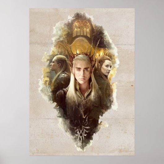 Thranduil, LEGOLAS GREENLEAF™ en TAURIEL™ Graphic Poster (Voorkant)