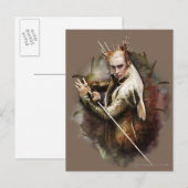 Thranduil met zwaard briefkaart (Voorkant / Achterkant)