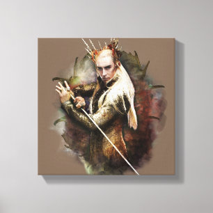 Thranduil met zwaard canvas afdruk