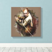 Thranduil met zwaard canvas afdruk (Insitu (Houten vloer))