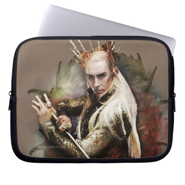 Thranduil met zwaard laptop sleeve (Voorkant)