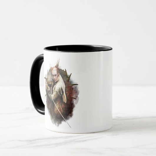 Thranduil met zwaard mok (Voorkant links)