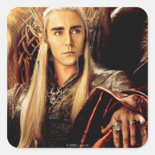 Thranduil Movie Poster Vierkante Sticker (Voorkant)